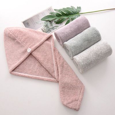 Eco Friendly Bamboo Hair Microfiber Turban Towel Non Shedding