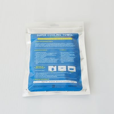 Breathable Instant Cooling Microfiber Athletic Cooling Towels Blue For Yoga
