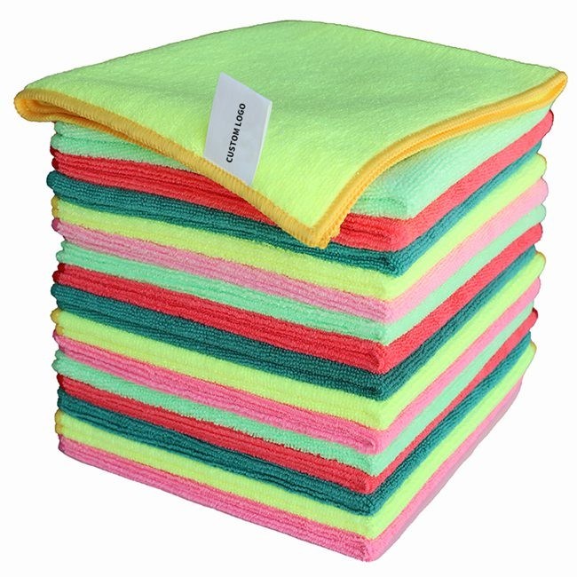 Colorfast Microsoft Fiber Cloth Polishing Microfiber Drying Cloth for car